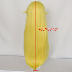 Long Straight Synthetic Wig With Bangs Heat Resistant &1pc Wig Cap