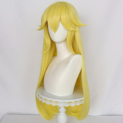 Long Straight Synthetic Wig With Bangs Heat Resistant &1pc Wig Cap