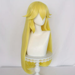 Long Straight Synthetic Wig With Bangs Heat Resistant &1pc Wig Cap