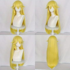 Long Straight Synthetic Wig With Bangs Heat Resistant &1pc Wig Cap