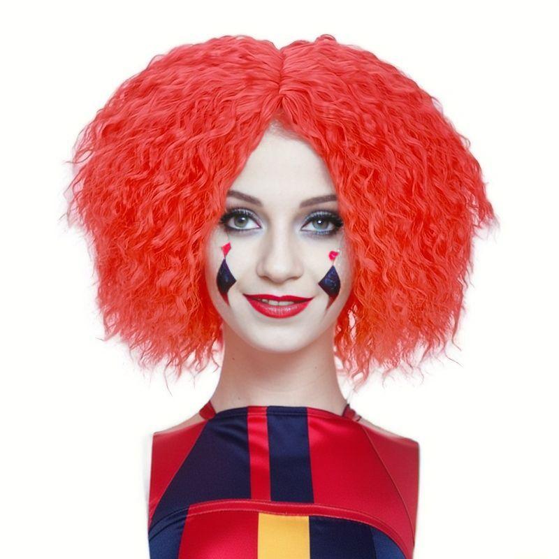 Red Curly Wig Synthetic Wig Movie Cosplay Halloween Party
