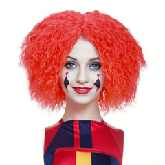 Red Curly Wig Synthetic Wig Movie Cosplay Halloween Party