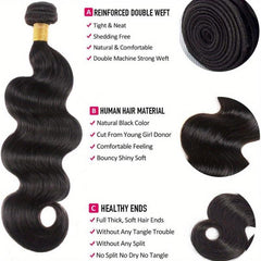 100g Body Wave Human Hair Bundles Natural Look