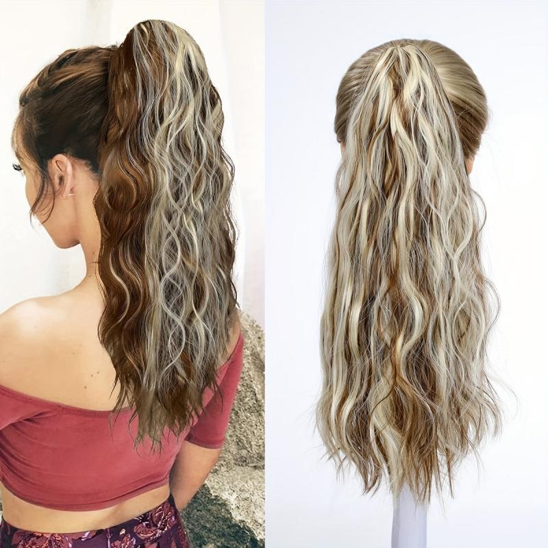 Corn Wave Ponytail Extension Claw Clip 45 72 Cm Synthetic Hair