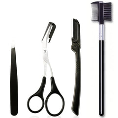 4pcs Eyebrow Grooming Kit Stainless Steel Set