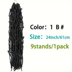 24inch 6pack Butterfly Crochet Hair Extensions For Women Girls Synthetic Locs