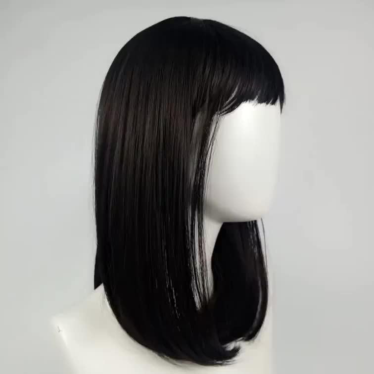 Long Straight Hair With Bangs Wig For Women Daily Wear