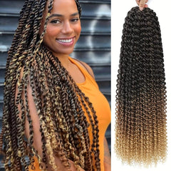 Passion Twist Hair Extensions 60-96 cm Water Wave Crochet Hair
