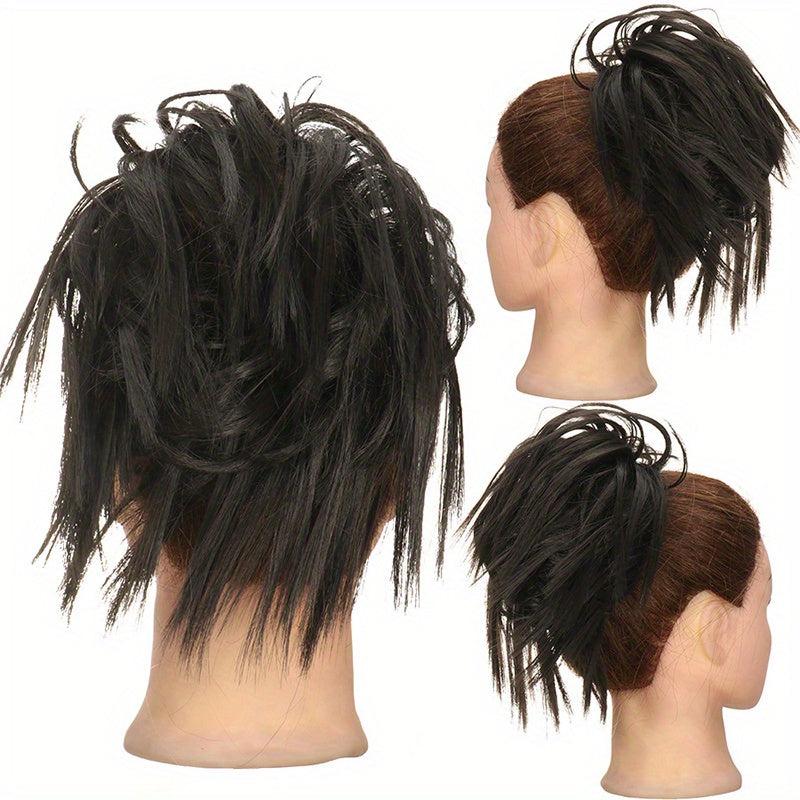 Messy Curly Hair Bun Updo for Daily Use Synthetic Hair Pieces for Women