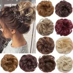 Messy Curly Hair Bun Updo for Daily Use Synthetic Hair Pieces for Women
