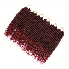 6pack 12Inch Ombre Crochet Spring Twist Hair Extensions