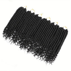 6-Pack Ombre Spring Twist Crochet Hair Extensions - 12 Inch