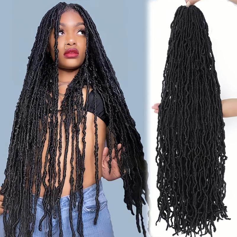 Soft Locs 3 Packs Long Faux Locs Crochet Hair Goddess Synthetic Hair