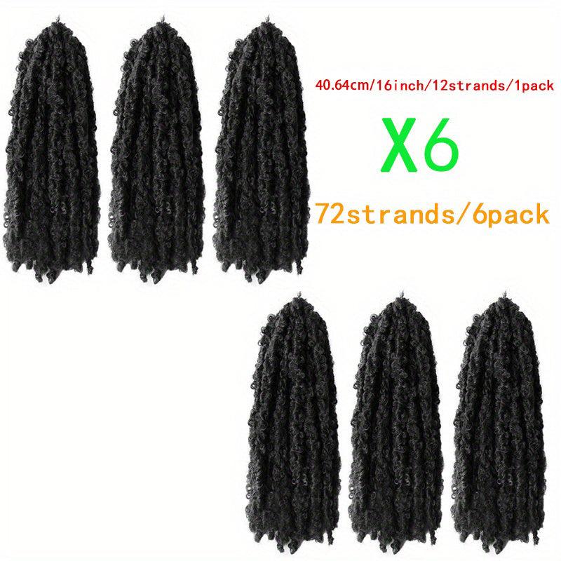 6pack 40 Crotchet Braid Distressed Goddess Hair Extensions