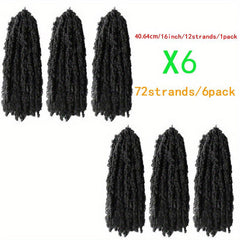 6pack 40 Crotchet Braid Distressed Goddess Hair Extensions