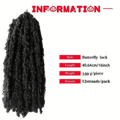 6pack 40 Crotchet Braid Distressed Goddess Hair Extensions