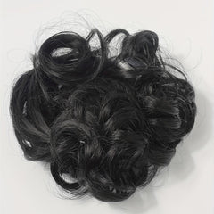 Messy Donut Hair Buns Updo Chignon Ponytail Extensions