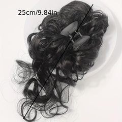 Messy Donut Hair Buns Updo Chignon Ponytail Extensions
