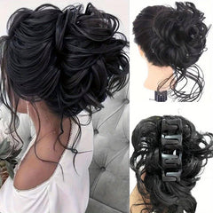 Messy Donut Hair Buns Updo Chignon Ponytail Extensions