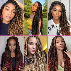 Passion Twist Faux Locs Ombre Hair Extensions