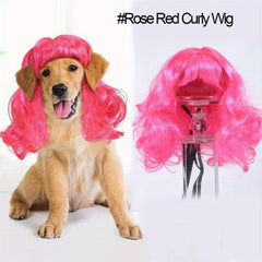 Pet Wigs Funny Cat And Dog Cross Dressing Hair Set Photography Halloween