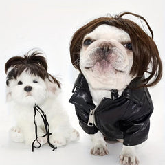 Pet Wigs Funny Cat And Dog Cross Dressing Hair Set Photography Halloween