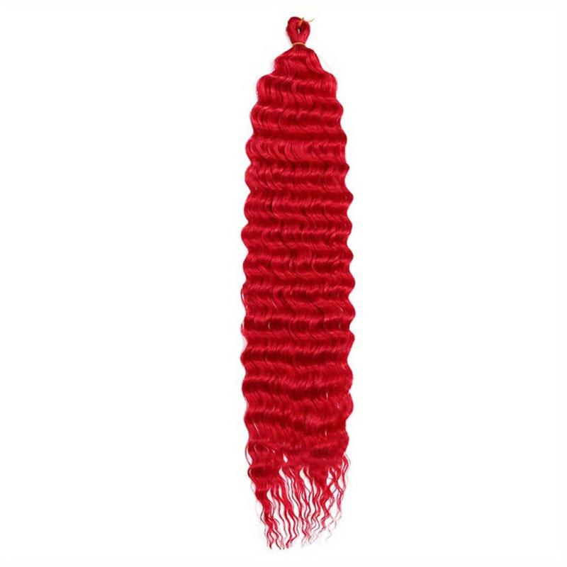 Wavy Crochet Hair Extension Fluffy Long Synthetic Wig Natural Look