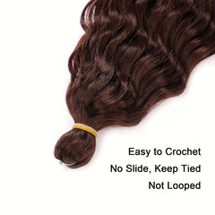 Wavy Crochet Hair Extension Fluffy Long Synthetic Wig Natural Look