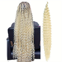 Wavy Crochet Hair Extension Fluffy Long Synthetic Wig Natural Look