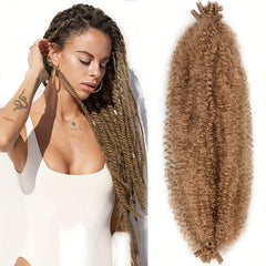 Spring Afro Twist Crochet Hair 18 Inch Kinky Twist Braiding Hair