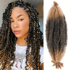 Spring Afro Twist Crochet Hair 18 Inch Kinky Twist Braiding Hair