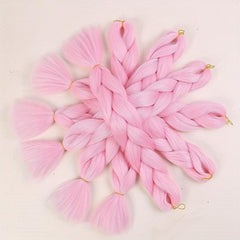 3 Packs 60 96 Cm Jumbo Braiding Hair Extensions Pink