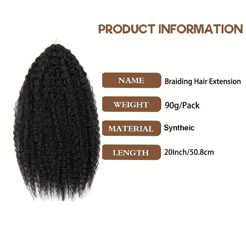 50 8 Cm Afro Roots Brazilian Crochet Braid Hair Extensions Wave Synthetic Hair