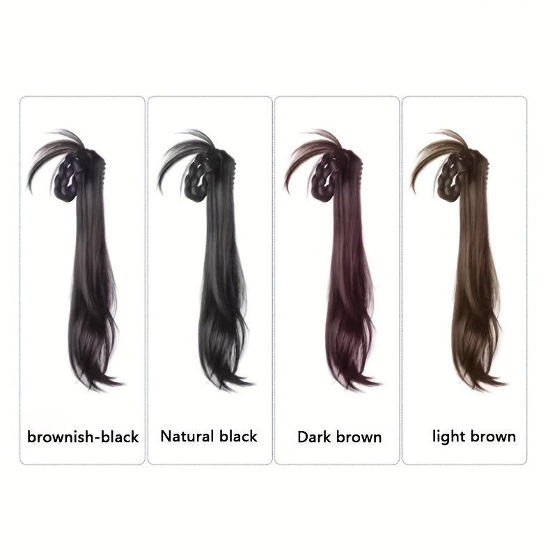 Synthetic Claw Ponytail Hanfu Hair Bun Long Straight Ponytail Extensions