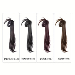 Synthetic Claw Ponytail Hanfu Hair Bun Long Straight Ponytail Extensions