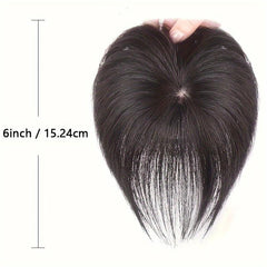 100% Human Hair Topper Hair Piece Straight Clip-In Extensions