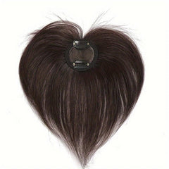 100% Human Hair Topper Hair Piece Straight Clip-In Extensions