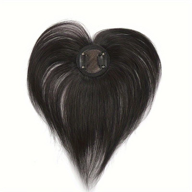 100% Human Hair Topper Hair Piece Straight Clip-In Extensions