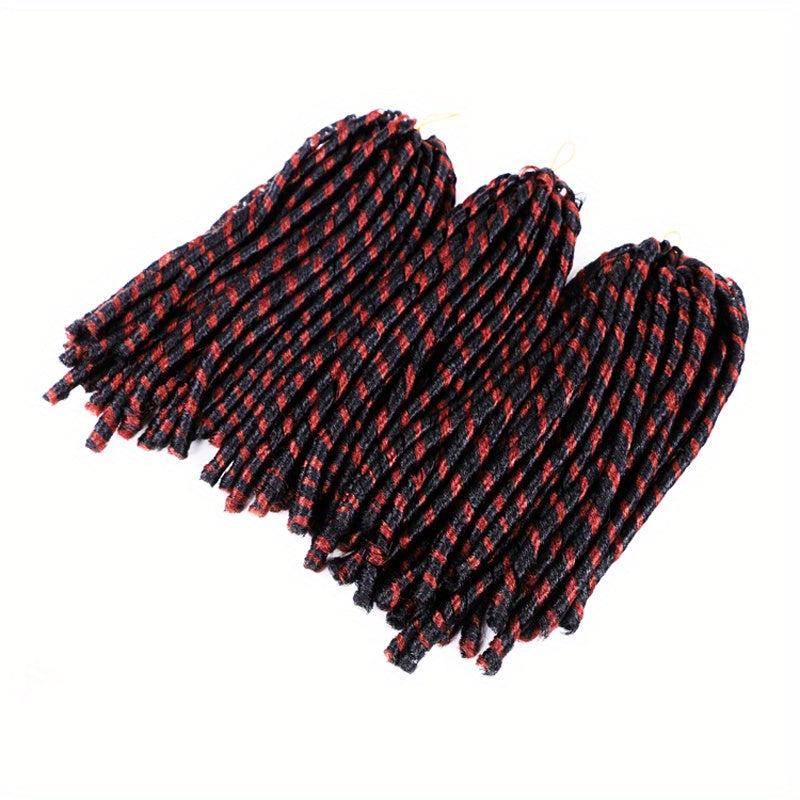 35 Short Dreadlock Synthetic Hair Extensions Thick Braid Hair Weaves