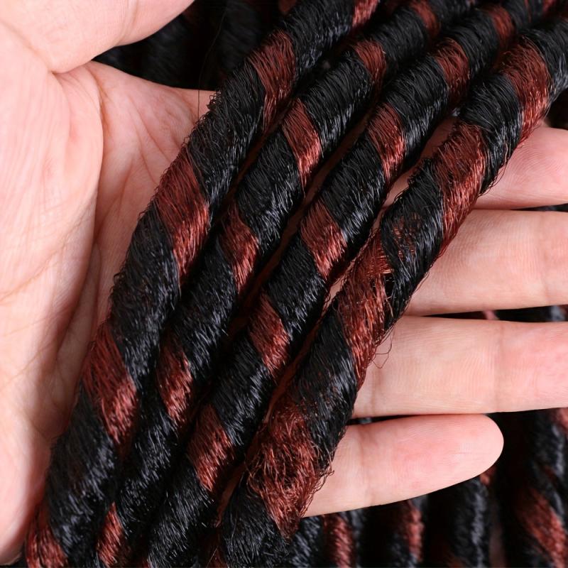 35 Short Dreadlock Synthetic Hair Extensions Thick Braid Hair Weaves