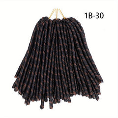 35 Short Dreadlock Synthetic Hair Extensions Thick Braid Hair Weaves