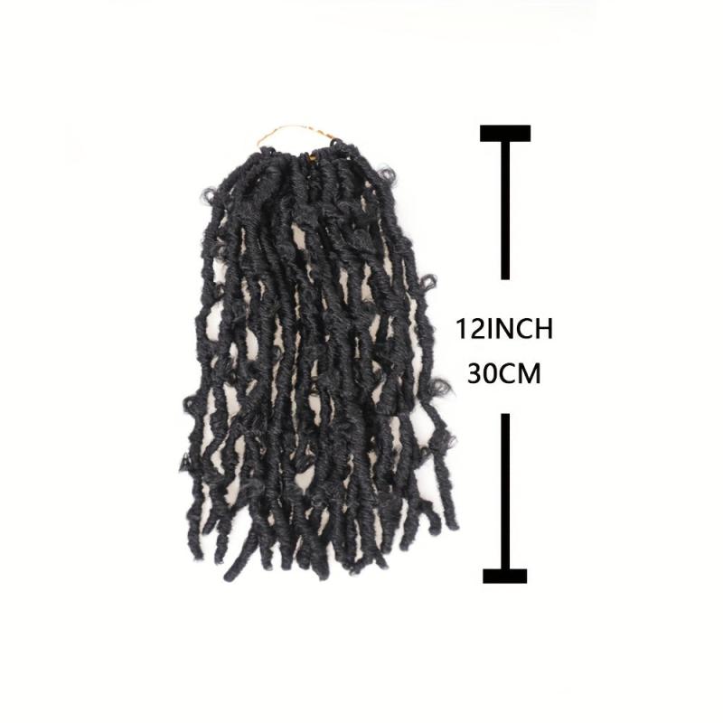 Butterfly Crochet Hair Extensions 30cm 20strands Pre Looped Crochet Braid