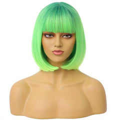 Ombre Short Bob Wig Synthetic Wig Anime Cosplay Halloween Party