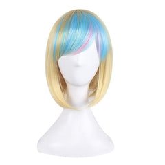 Ombre Short Bob Wig Synthetic Wig Anime Cosplay Halloween Party