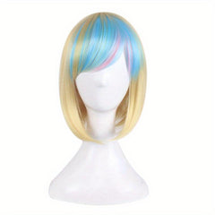 Ombre Short Bob Wig Synthetic Wig Anime Cosplay Halloween Party