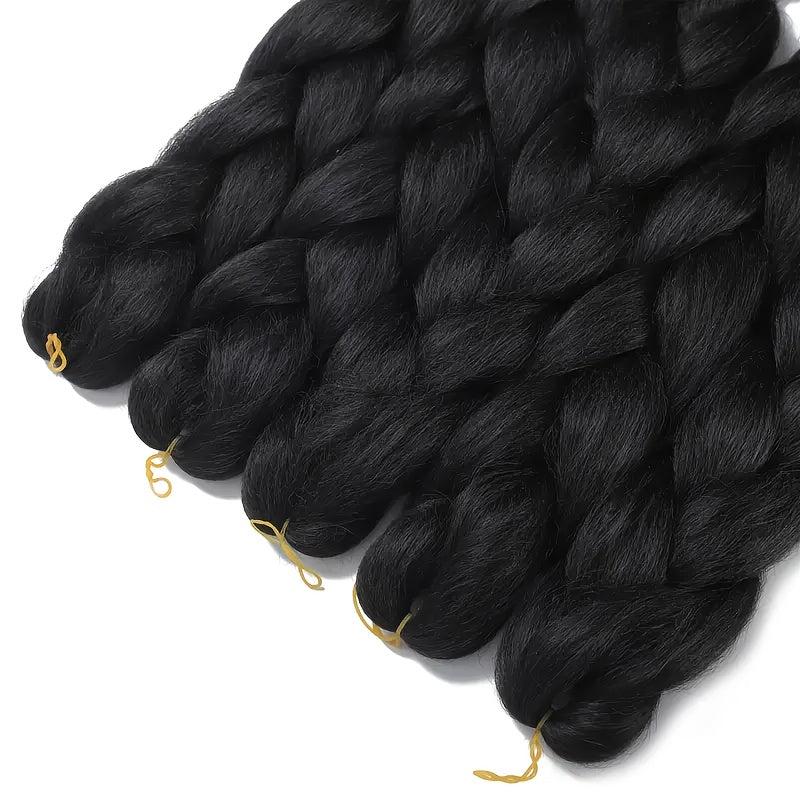 5 PCS Jumbo Braiding Hair Extensions For Women African Braid Wig Synthetic Hair