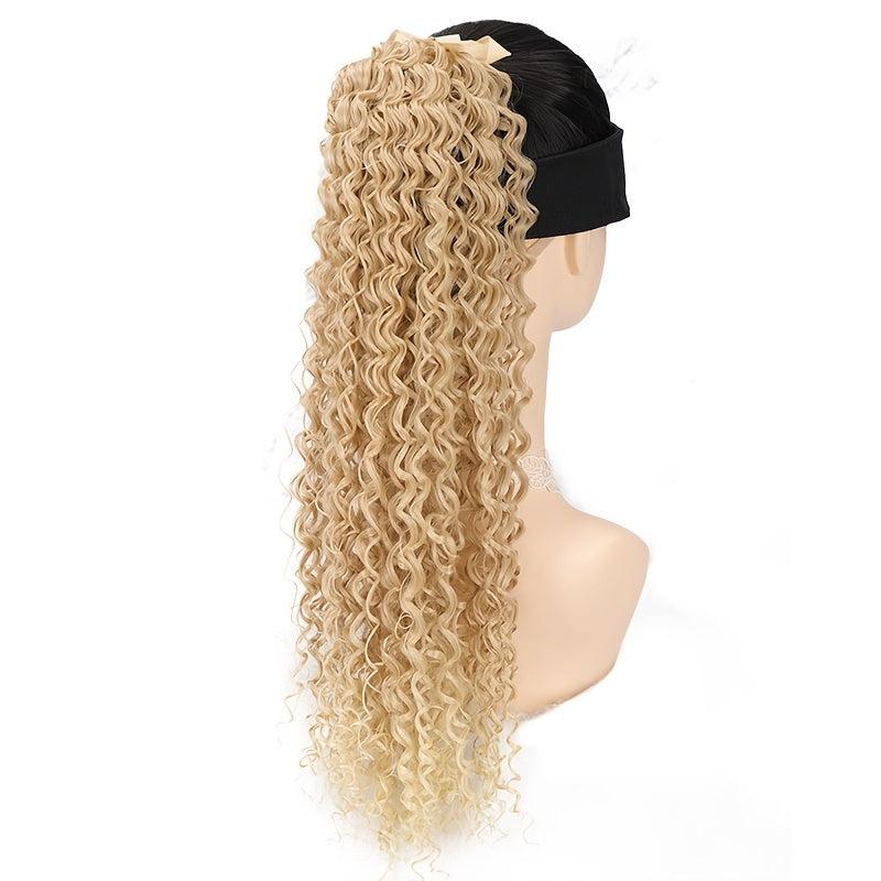 Golden Ombre Ponytail Extensions - Volume & Style Enhancer