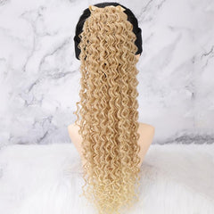 Golden Ombre Ponytail Extensions - Volume & Style Enhancer