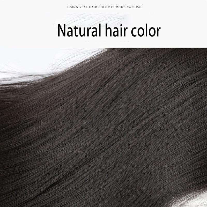 Clip In Hair Extensions 50 8 Cm Synthetic Clip Hair Piece V-shaped Gradient Wig