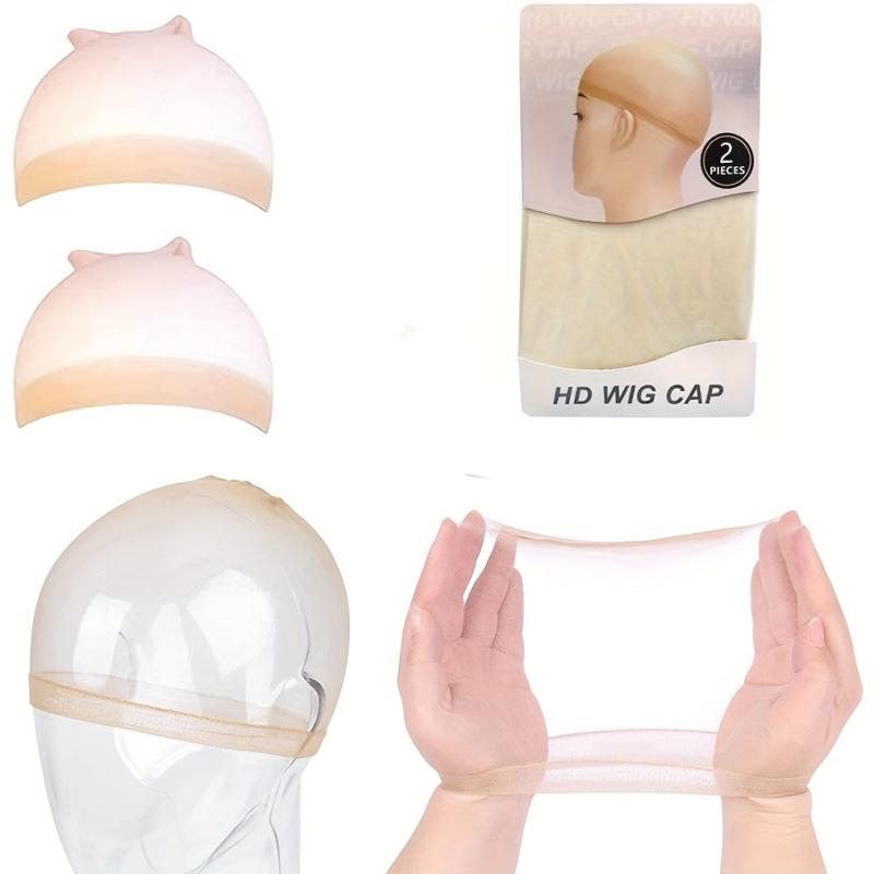 10 pcs Invisible HD Wig Cap for Lace Front Wigs Ultra Thin Nylon Stocking Caps